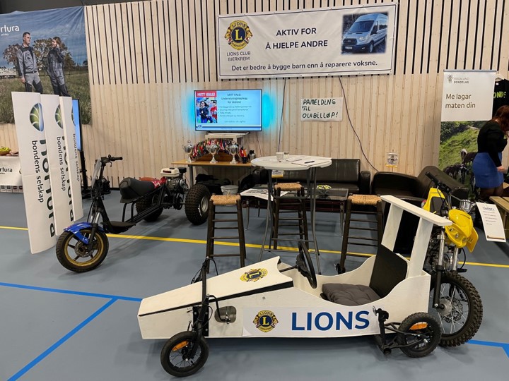 Bjerkreim Lions med utstilling på Bjerkeimsmarken